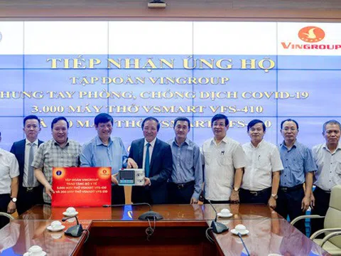 Vingroup tài trợ hơn 900 tỷ đồng cho ngành y tế và các đối tác để chung tay đẩy lùi Covid 19, được đánh giá là một trong 2 tập đoàn nổi bật của châu Á